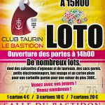 Loto du Club Taurin le Bastidon – dimanche 2 avril 2023 – 15h00 au Bastidon