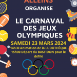 Carnaval organisé par l’APE – 23 mars 2024
