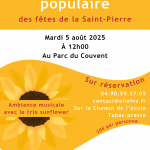 05 Août 2025 – Grand Aïoli populaire des fêtes de la Saint-Pierre