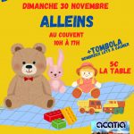 Bourse aux jouets – dimanche 30 novembre 2025 – organisée par l’association ACATIA